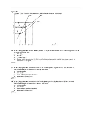 Chapter 14 Firms in Competitive Markets Answer Key Part 6