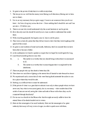 Answer Key for Latin. An Intensive Course Part 8