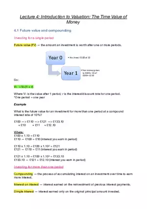 Business Finance Lecture 4