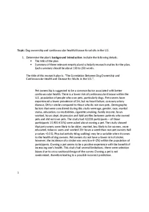 The Impact of Pet Ownership on Cardiovascular Health