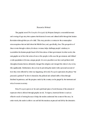 Personal is Political