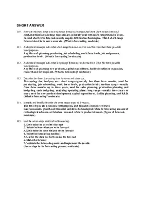 Chapter 4 - Forecasting Answers 2