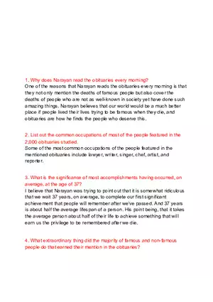 Obituaries Practice Guide