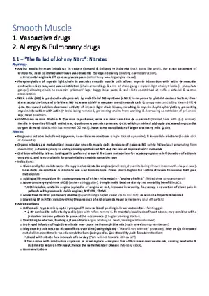 Sketchy Pharmacology - Smooth Muscle