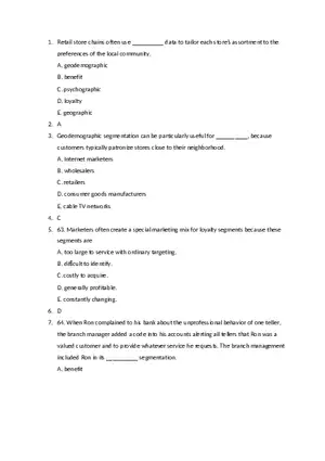 Customer Segmentation in Retail Marketing Notes