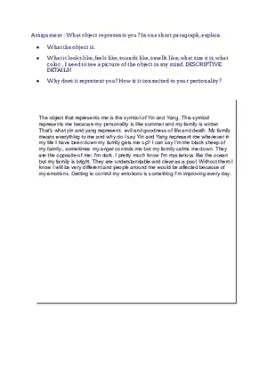 What Object Represents You