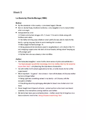 La Guera by Cherrie Moraga (1998) Summary