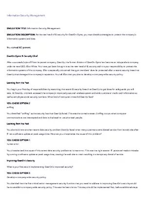 Marketing Information Management Stimulation Chapter 12