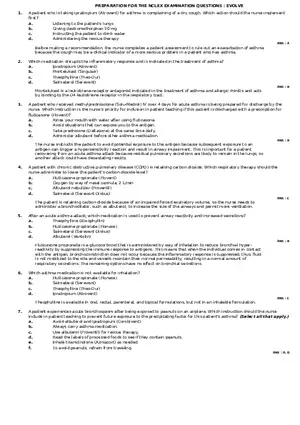 Pharmacology Practice Quiz for the Examination Chapter 37