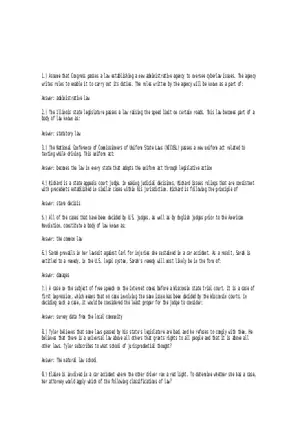 Legal Environment of Business 56 Answers