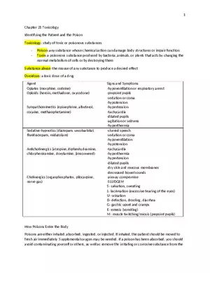 Chapter 21 Toxicology
