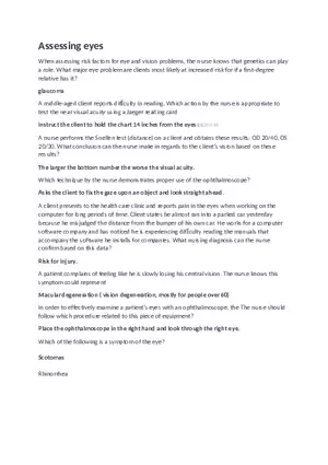 Assessing Eyes