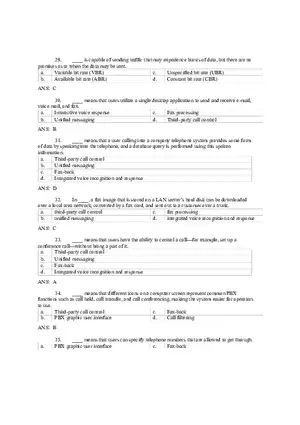 Introduction to Computer Networks Answer Key Part 6
