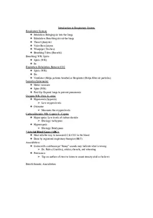 Chapter 10 The Respiratory System - Pulmonology