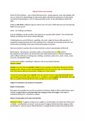 Physical Limits of Real Property