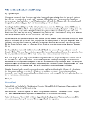 Why the Phone Ban Law Should Change