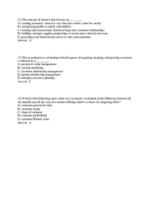 Marketing - Creating and Capturing Customer Value Part 2