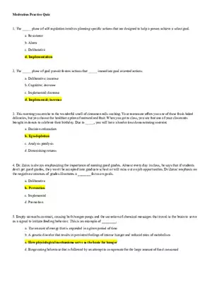 Motivation Practice Quiz
