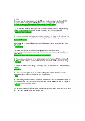 Pharmacotherapeutics Quiz