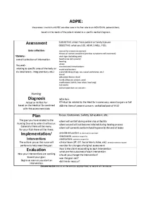 Adpie Nursing Documentation
