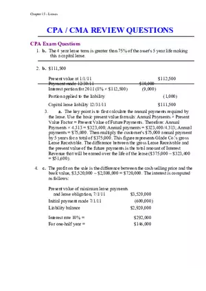 Accounting for Leases Part 6