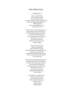 Trace Adkins - Finding My Groove Lyrics