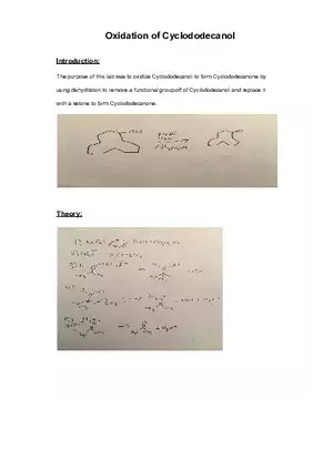 Oxidation of Cyclododecanol