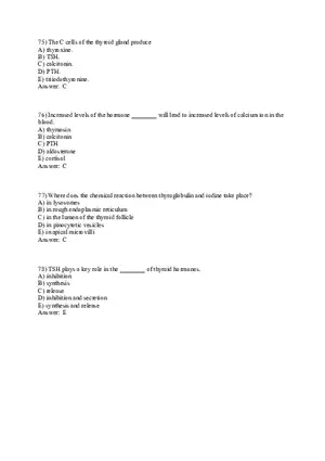 The Endocrine System Answer Key Part 3