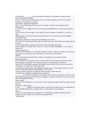 Introduction to Information Systems and Data Analytics Answers Part 1