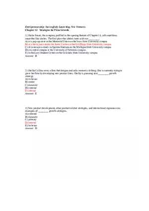 Strategies for Firm Growth Part 1