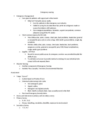 Emergency Nursing Triage  Black Tag