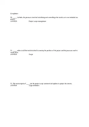 Chapter 5 Project Scope Management