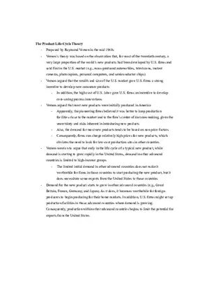 International Business Chapter 6 Notes Part 2