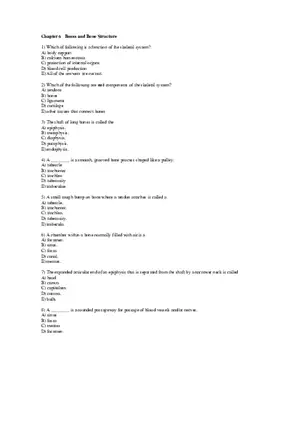 Chapter 6 Bones and Bone Structure Part 1