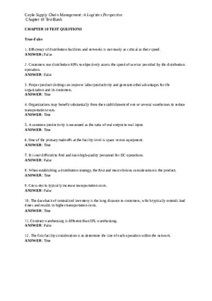 Coyle Supply Chain Management A Logistics Perspective