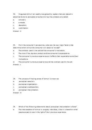 Consumer Perception Chapter 5 Answer Key 2