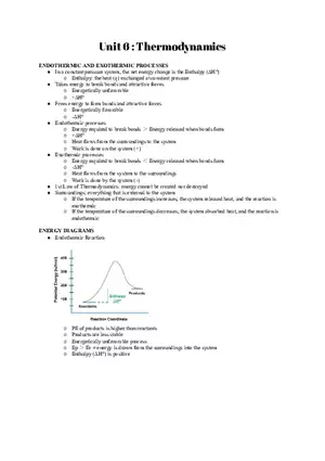 Chemistry Unit 6 Thermodynamics