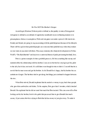 The Rich Brother Analysis