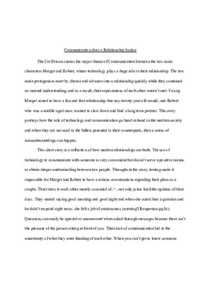Cat Person Essay
