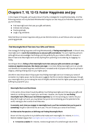 The Gifts of Imperfection Summary 3