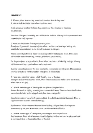 Overview of Joints and Their Classifications