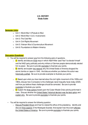 Modern American History Key Conflicts and Social Movements