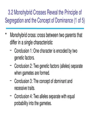 Chapter 3 Basic Principles of Heredity Part 2