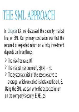 Chapter 14 Cost of Capital Lecture 3