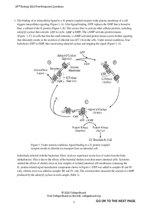 AP Biology 2022 Free-Response Questions