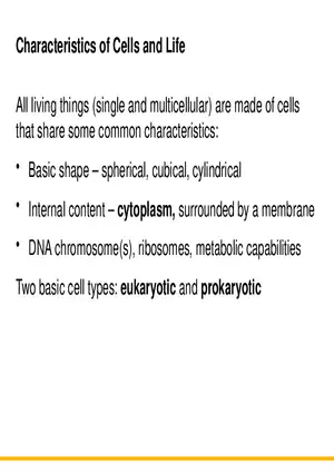 A Survey of Prokaryotic Cells and Microorganisms Lecture 1