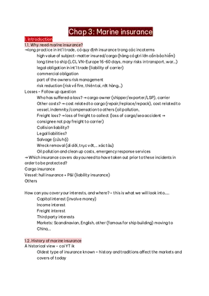 Marine Insurance Study Guide Part 1