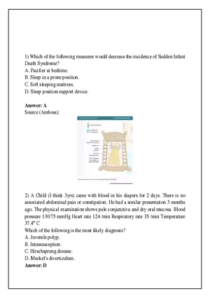 Measures to Reduce Sudden Infant Death Syndrome (SIDS)