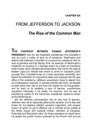 The Rise of the Common Man