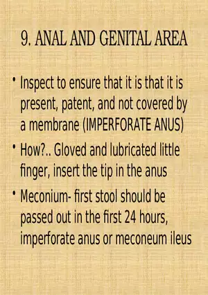 Profile of the Newborn Lecture Part 5
